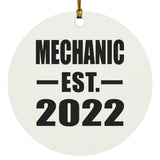 Mechanic Established EST. 2022 - Circle Ornament