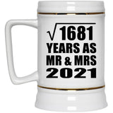 41st Anniversary Square Root of 1681 Years As Mr & Mrs 2021 - Beer Stein