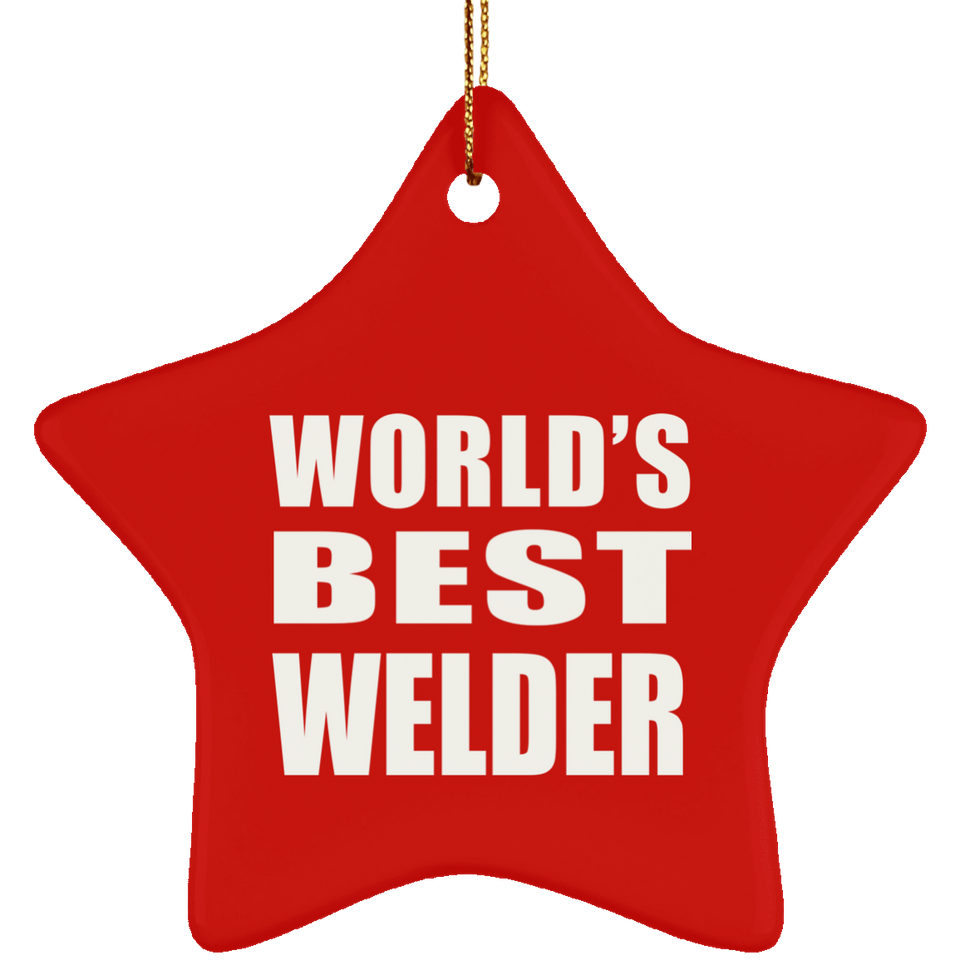 World's Best Welder - Star Ornament
