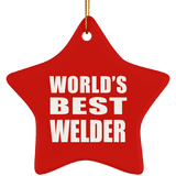 World's Best Welder - Star Ornament