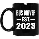 Bus Driver Established EST. 2023 - 11oz Coffee Mug Black