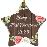 Baby's First Christmas 2023 - Star Ornament A