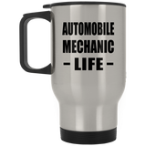 Automobile Mechanic Life - Silver Travel Mug