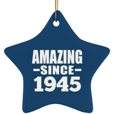 79th Birthday Amazing Since 1945 - Star Ornament