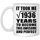 44th Birthday Took Square Root of 1936 Years To Awesome - 11oz Coffee Mug