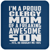 Proud Clergy Mom Of Awesome Son - Drink Coaster
