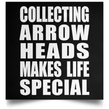 Collecting Arrow Heads Makes Life Special - Poster Square