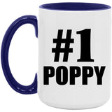 Number One #1 Poppy - 15oz Accent Mug Purple