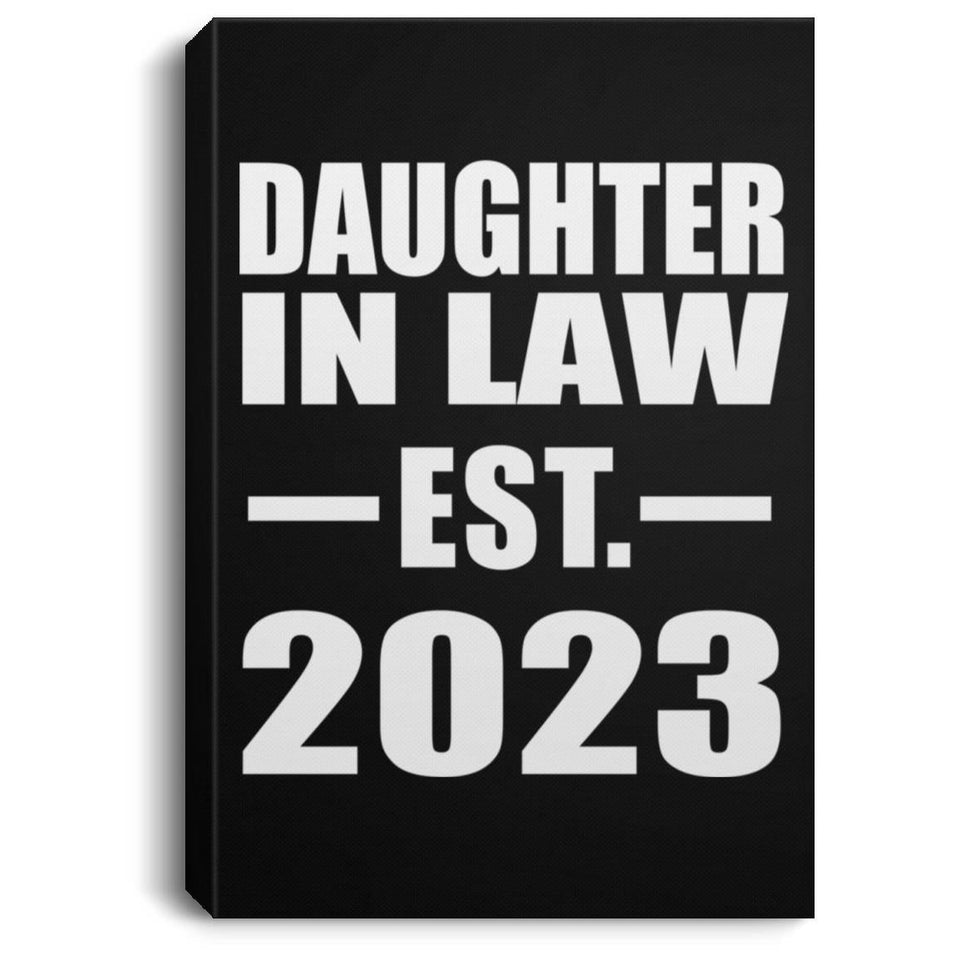 Daughter In Law Established EST. 2023 - Canvas Portrait