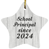 School Principal Since 2024 - Star Ornament F