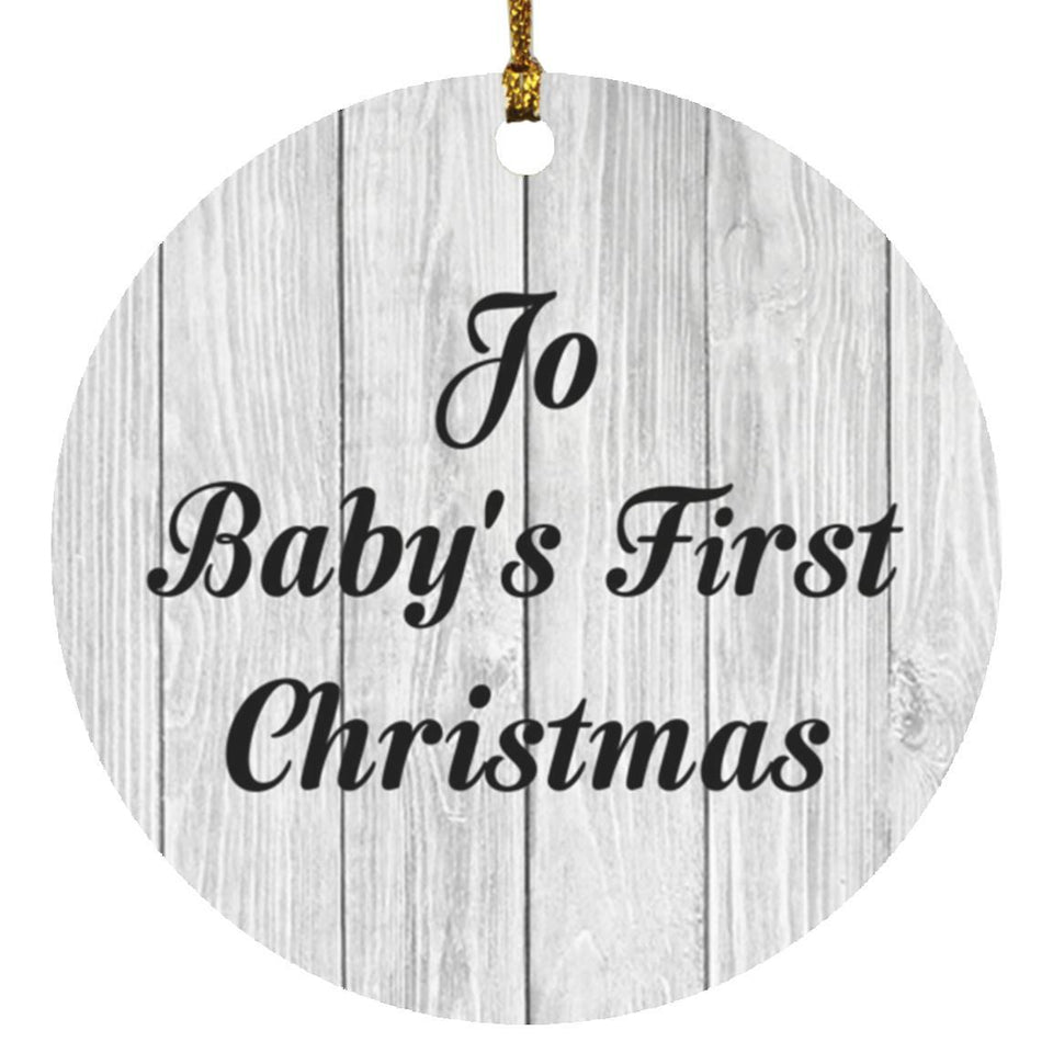 Jo Baby's First Christmas - Circle Ornament F