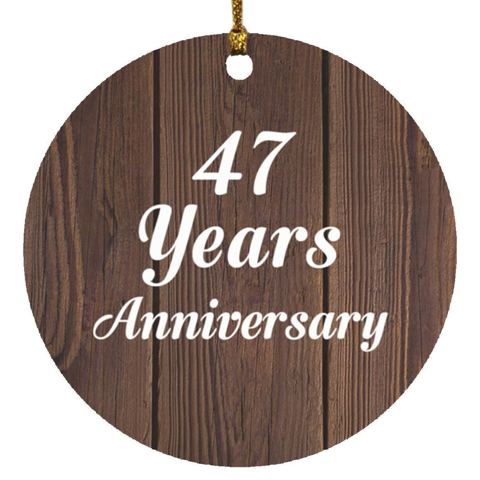 47th Anniversary 47 Years Anniversary - Circle Ornament D