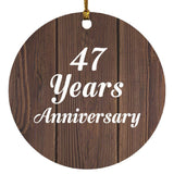 47th Anniversary 47 Years Anniversary - Circle Ornament D