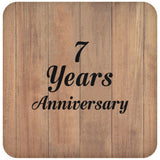 7th Anniversary 7 Years Anniversary - Drink Coaster C