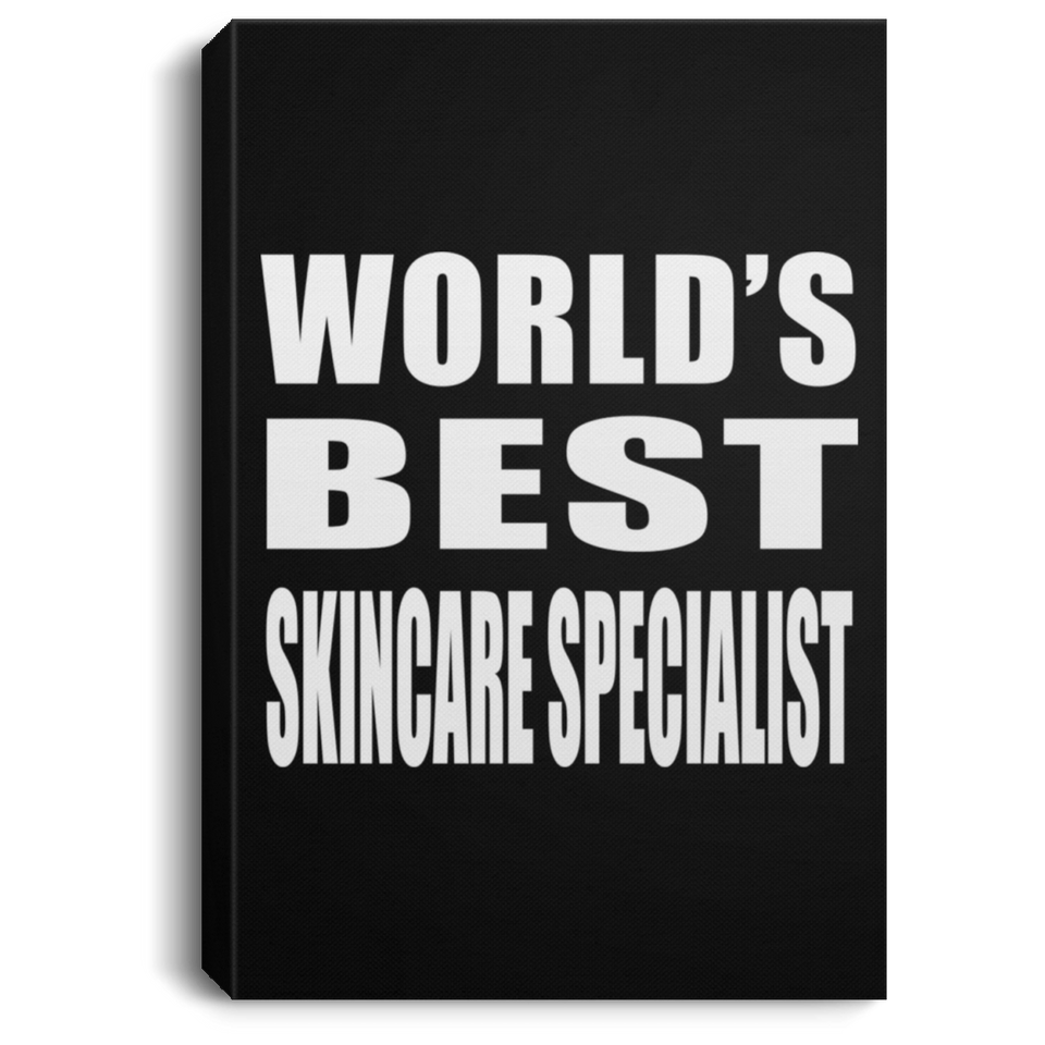 World's Best Skincare Specialist - Canvas Portrait
