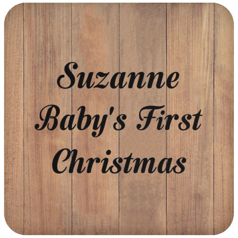 Suzanne Baby's First Christmas - Drink Coaster C
