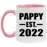 Pappy Established EST. 2022 - 11oz Accent Mug Pink