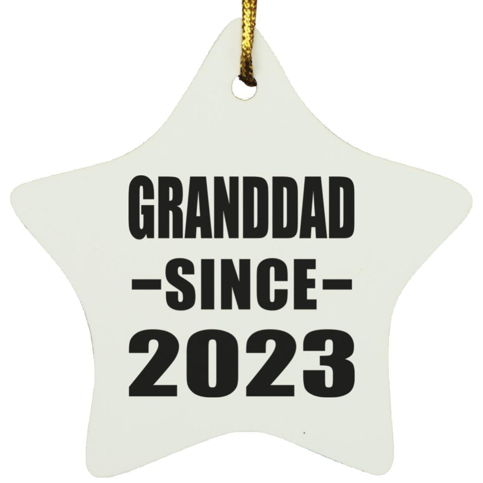 Granddad Since 2023 - Star Ornament