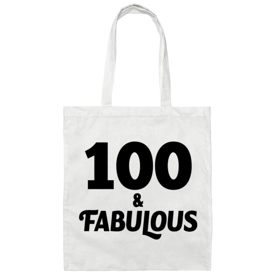 100th Birthday 100 & Fabulous - Tote Bag White