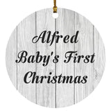 Alfred Baby's First Christmas - Circle Ornament F