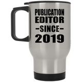 Publication Editor Since 2019 - Silver Travel Mug