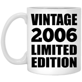 18th Birthday Vintage 2006 Limited Edition - 11oz Coffee Mug