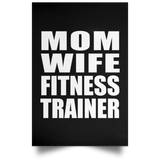 Mom Wife Fitness Trainer - Poster Portrait