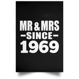 55th Anniversary Mr & Mrs Since 1969 - Poster Portrait