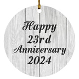 Happy 23rd Anniversary 2024 - Circle Ornament F