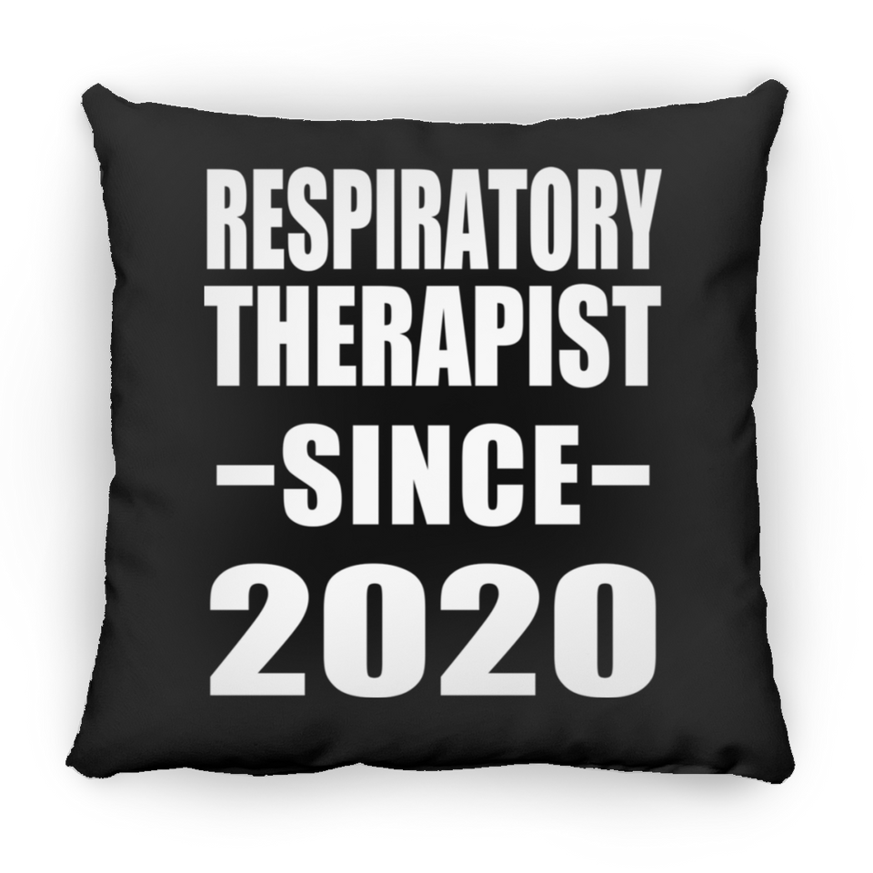 Respiratory Therapist Since 2020 - Throw Pillow Black