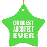Coolest Architect Ever - Star Ornament