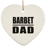 Barbet Dad - Heart Ornament