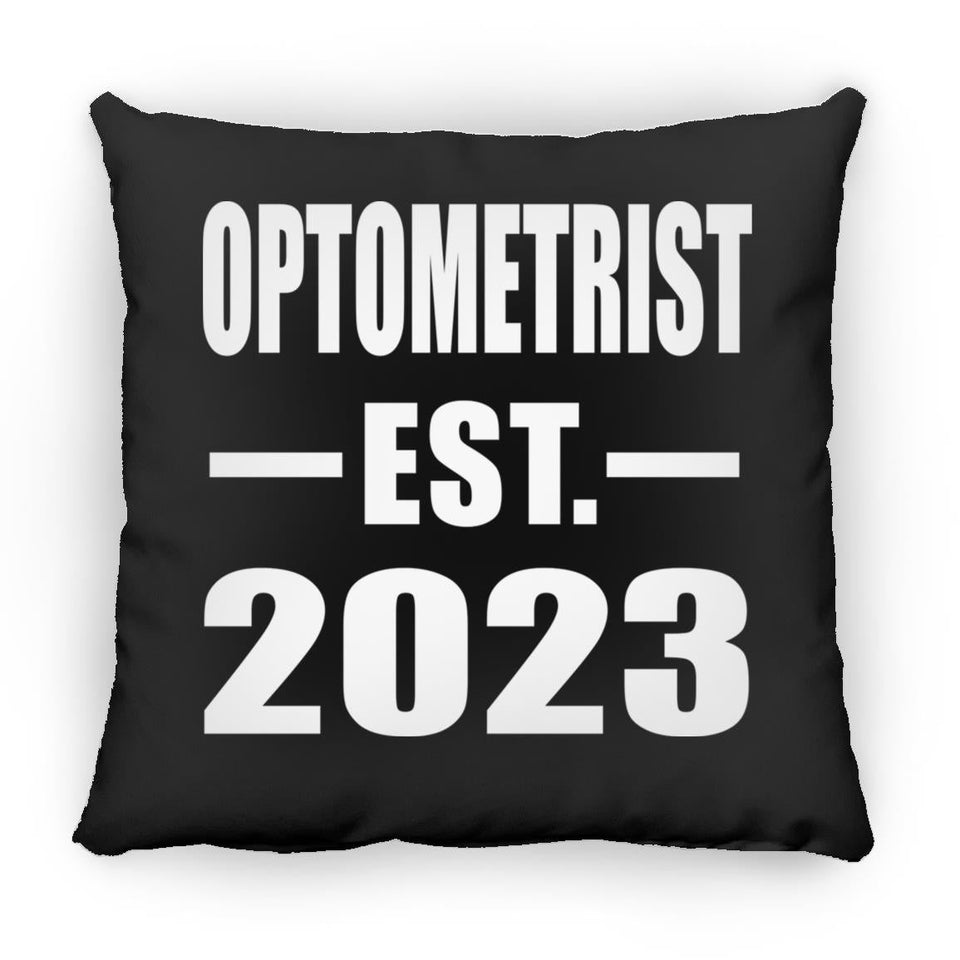 Optometrist Established EST. 2023 - Throw Pillow Black
