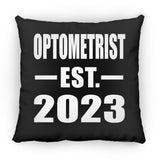 Optometrist Established EST. 2023 - Throw Pillow Black