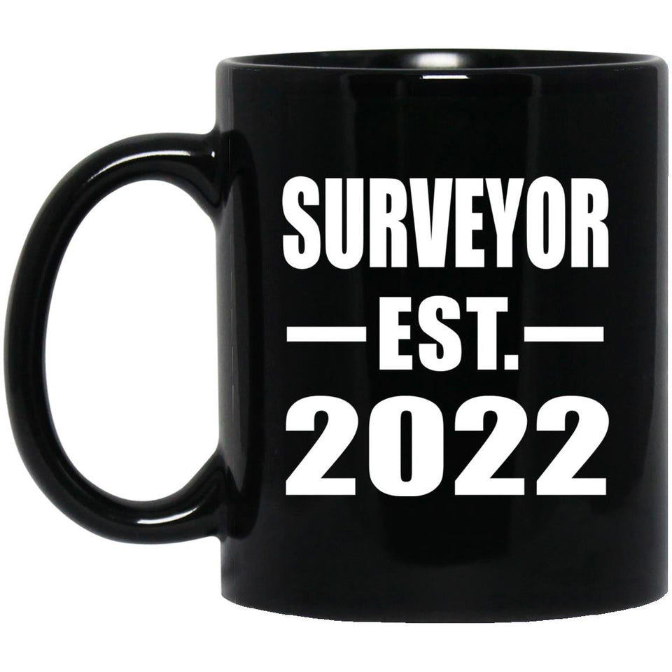 Surveyor Established EST. 2022 - 11oz Coffee Mug Black