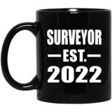 Surveyor Established EST. 2022 - 11oz Coffee Mug Black