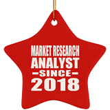 Market Research Analyst Since 2018 - Star Ornament