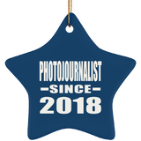 Photojournalist Since 2018 - Star Ornament