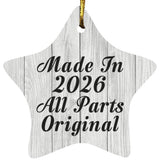 Birthday Made In 2026 All Parts Original - Star Ornament F