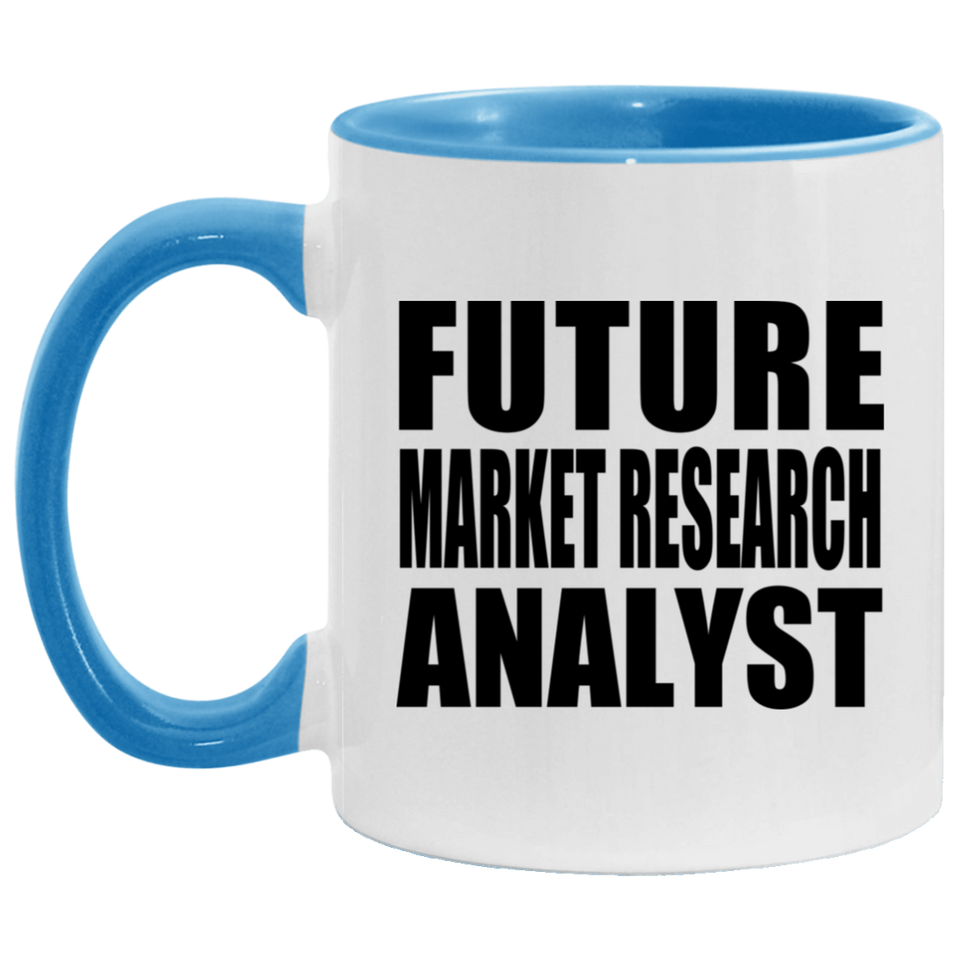 Future Market Research Analyst - 11oz Accent Mug Blue