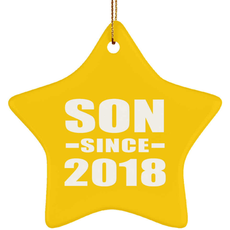 Son Since 2018 - Star Ornament