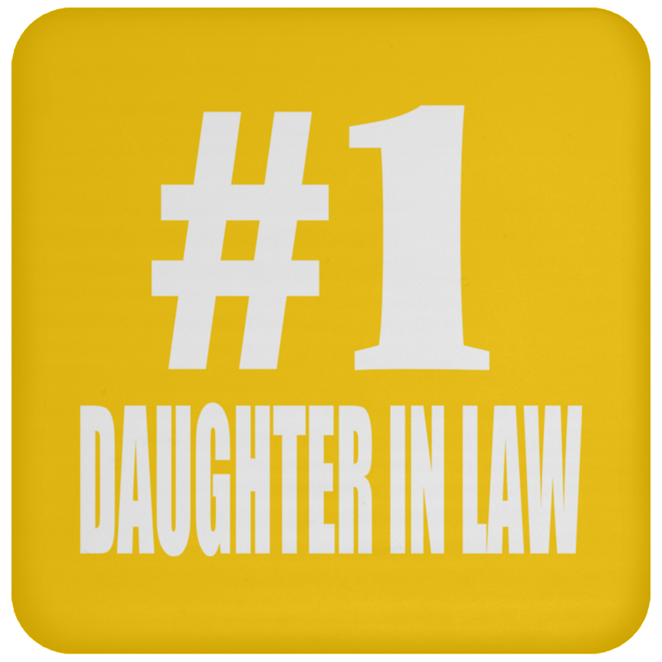 Number One #1 Daughter In Law - Drink Coaster