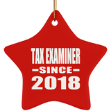 Tax Examiner Since 2018 - Star Ornament