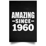 64th Birthday Amazing Since 1960 - Poster Portrait