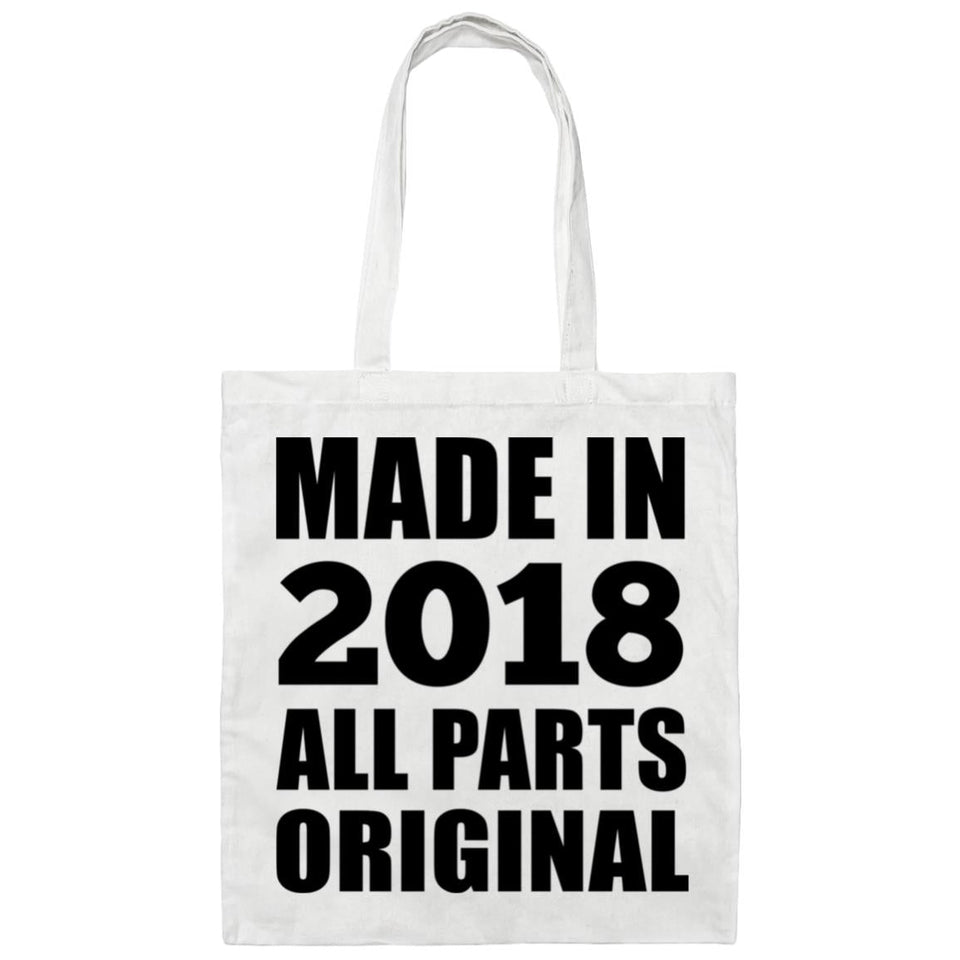 6th Birthday Made in 2018 All Parts Original - Tote Bag White