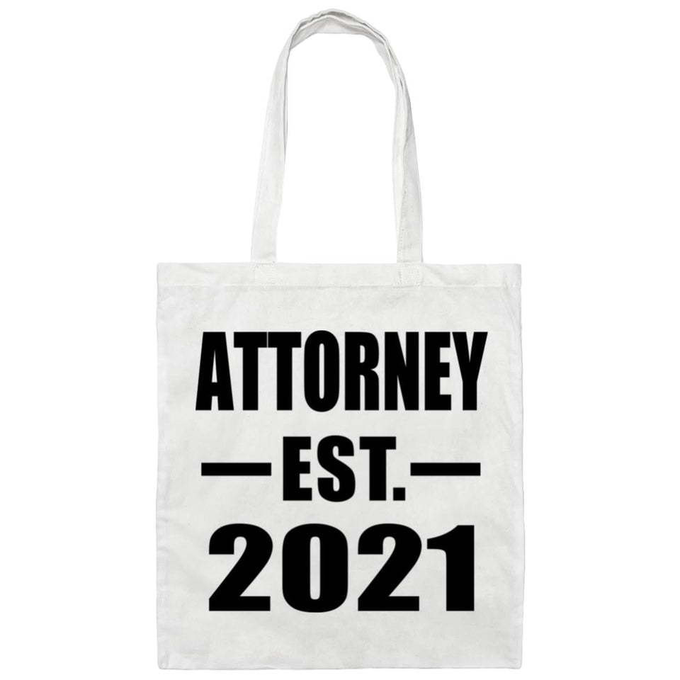 Attorney Established EST. 2021 - Tote Bag White