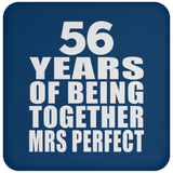 56th Anniversary 56 Years Of Being Mrs Perfect - Drink Coaster