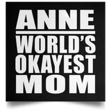 Anne World's Okayest Mom - Poster Square