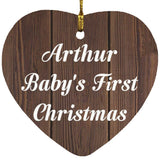 Arthur Baby's First Christmas - Heart Ornament D