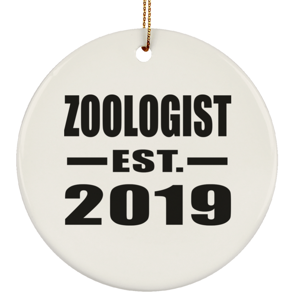 Zoologist Established EST. 2019 - Circle Ornament